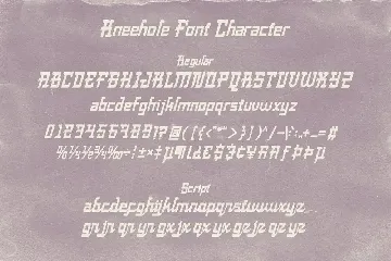 Kneehole - Vintage Retro font