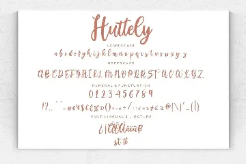 Huttely Calligraphy Business Font