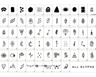 Boho Doodle Dingbat font
