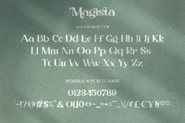 Magista - Modern Stylish Serif Font