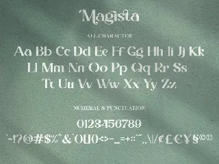 Magista - Modern Stylish Serif Font