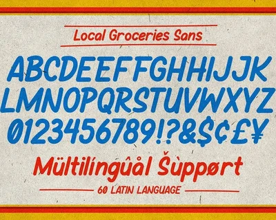 Local Groceries - Handwritten Font Duo