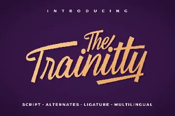 Trainitty Vintage Script font