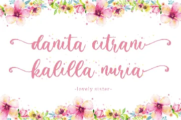 Lovely Sister font