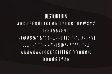 Distortion - Wavy Sans Serif font