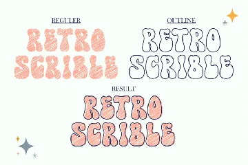 Retro Scrible - A Groovy Display Font