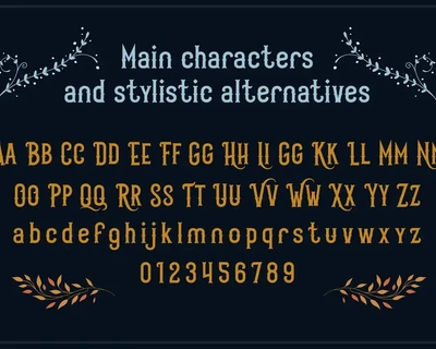 Scarytale - vintage layered font