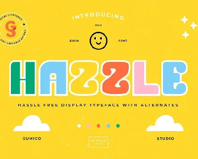 Hazzle Typeface font