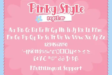 Pinky Style - Lovely Craft Font