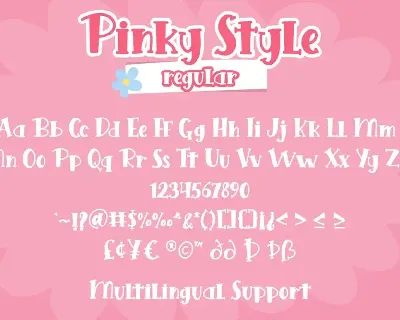 Pinky Style - Lovely Craft Font