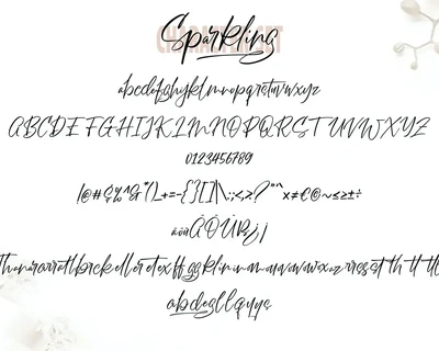 Sparkling | Handwriting Script Font