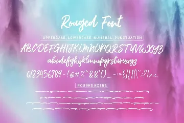 Rouged Brush font