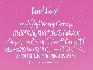 Kind Heart Font Duo