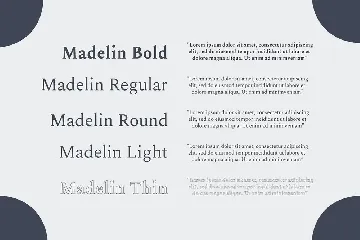 Madelin Serif Font Family