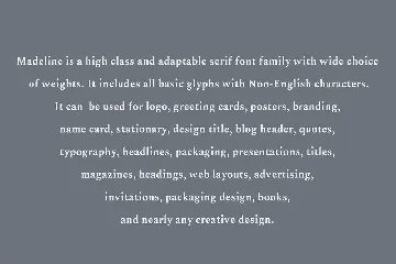 Madelin Serif Font Family