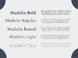 Madelin Serif Font Family