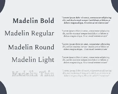 Madelin Serif Font Family