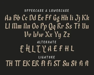 Qixohe - Blackletter Font