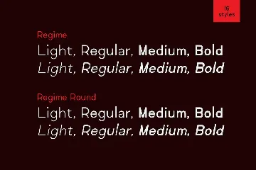 Regime Grotesk font