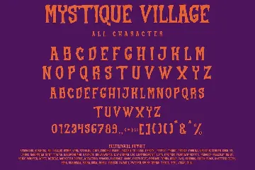 Mystique Village font