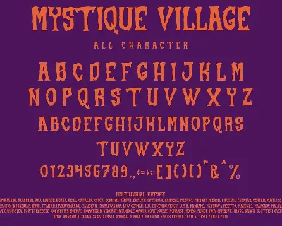 Mystique Village font