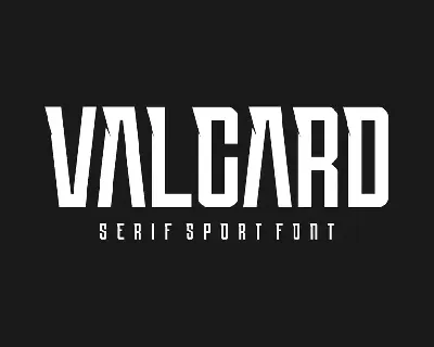 Valcard font