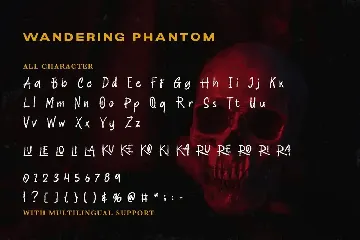 Wandering Phantom font