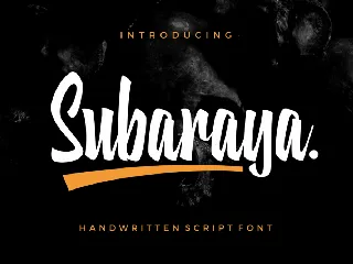 Subaraya font