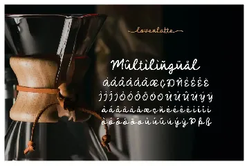 Loven Latte - Handwriting Type font