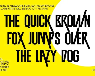 Overtru - Experimental Sans Serif Fonts