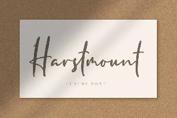 Harstmount - Signature Font