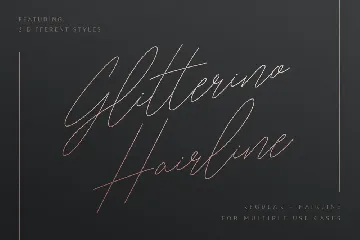 Glitterino - Stylish Script font