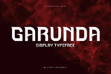 Garunda Display Typeface Font