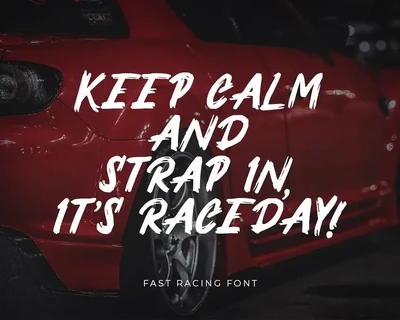 Fast Racing - Brave Handwritten Font