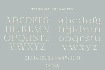 Ghola - Ligature Typeface font