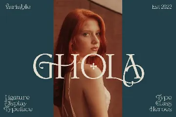 Ghola - Ligature Typeface font