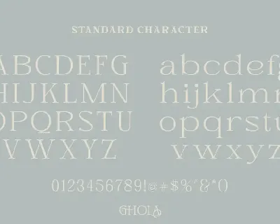 Ghola - Ligature Typeface font