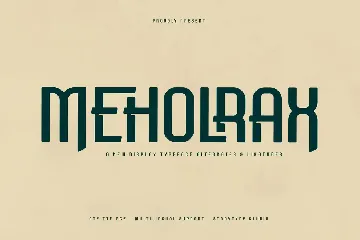 Meholrax A New Display Typeface Font