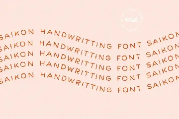 Saikon - Handwriting Sans Font