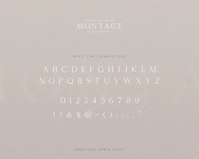 Montage Serif Font