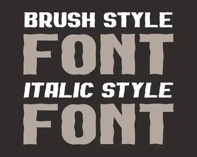 Dexan Gorisa Brush - Regular + Italic font