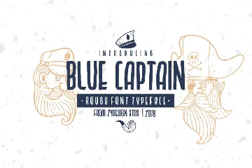 Blue Captain font