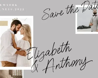 Gaston & Jacklyn Stylish Signature font