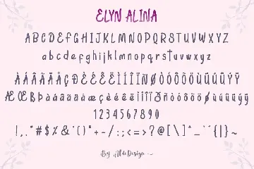 Elyn Alina - Handmade Font