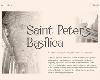 Kallisoka Modern Elegant Serif font