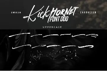 Kick Hornet - ð¼» Logotype Brush Font