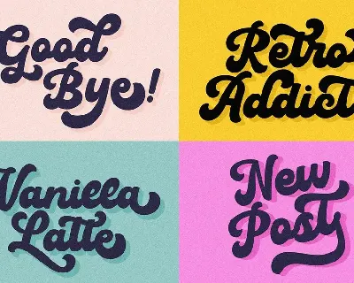 Retro Golia - A Retro Script Font