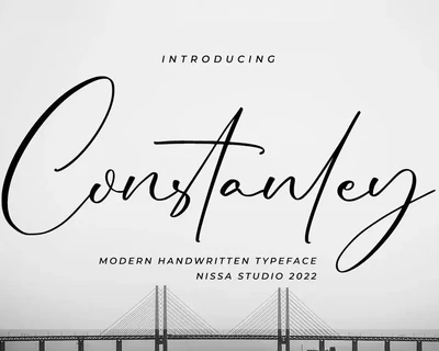 Constanley - Signature Font
