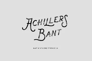 Bant Achillers font