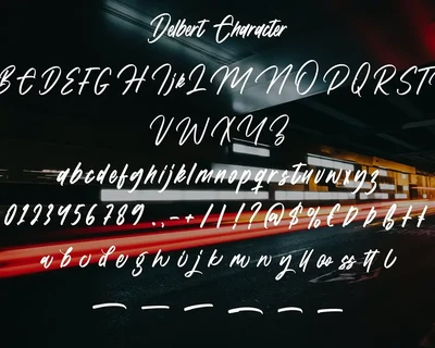 Delbert - Brush & Swash Font